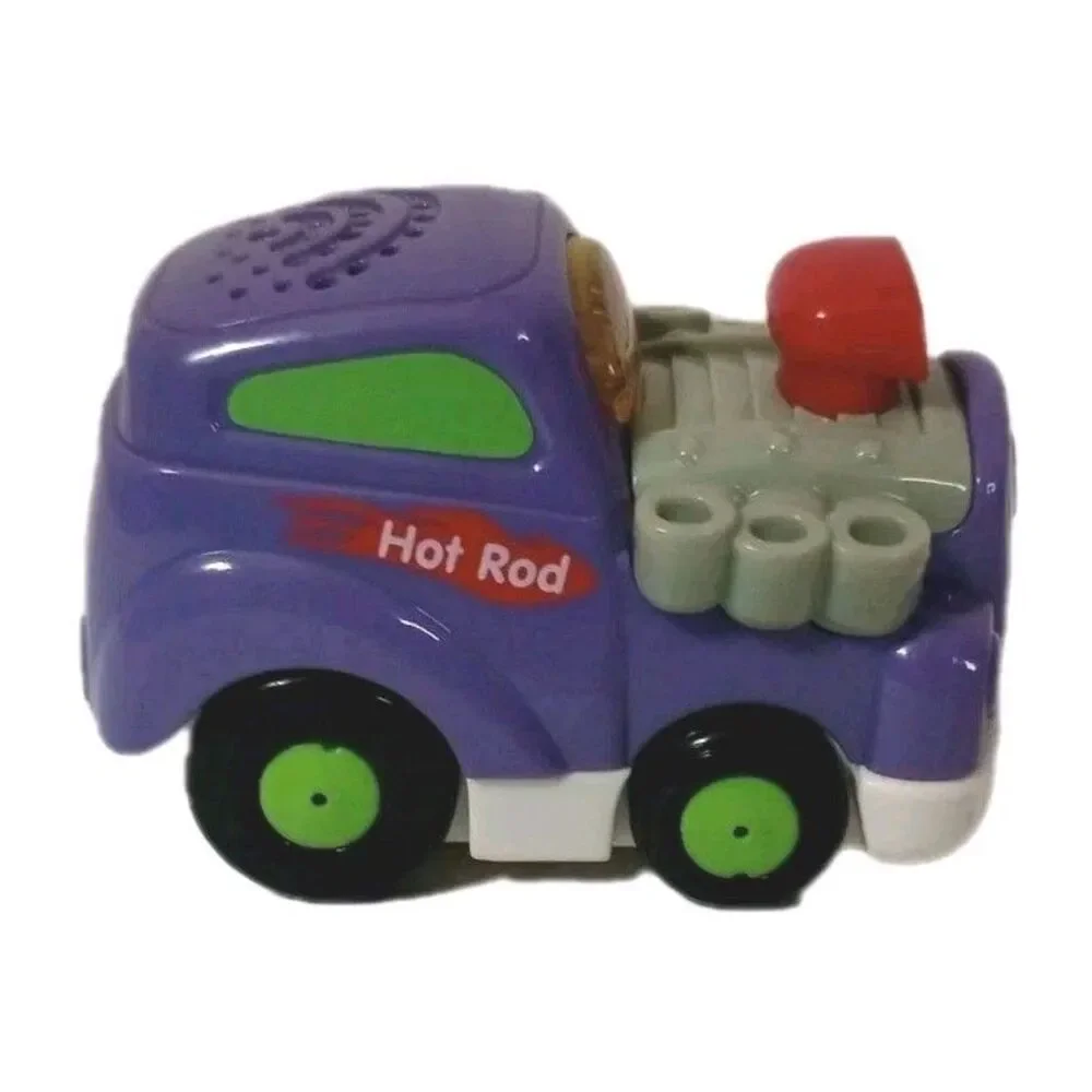 Vtech GoGo Smart Wheels Purple Hotrod Lights & Sound -Tested- Battery Operated